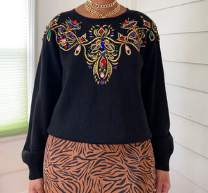 VTG Claudia Jeweled Sweater (New Arrival - Size M)