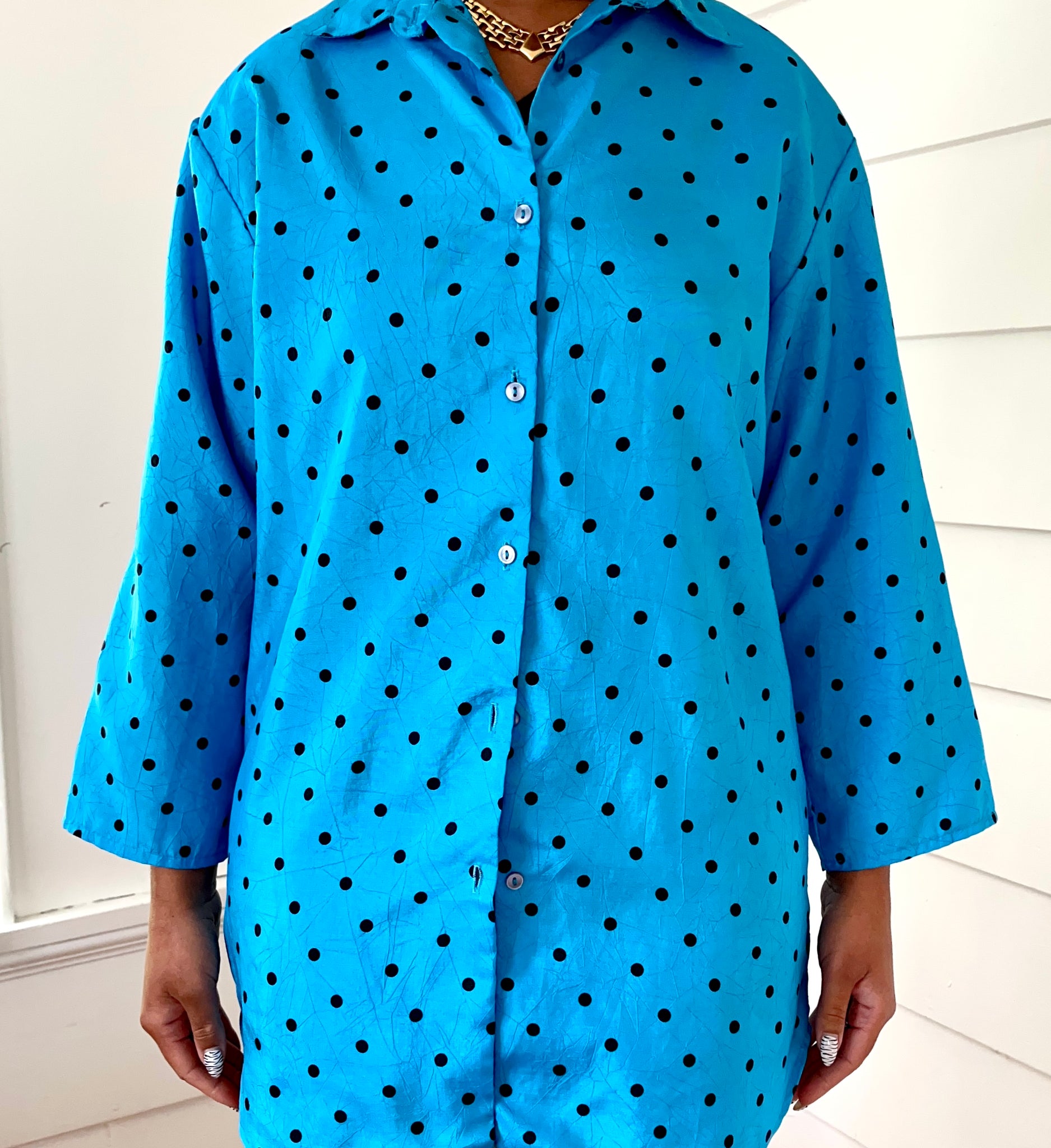Polkadot VTG Top (New Arrival - Size Large/Extra Large)