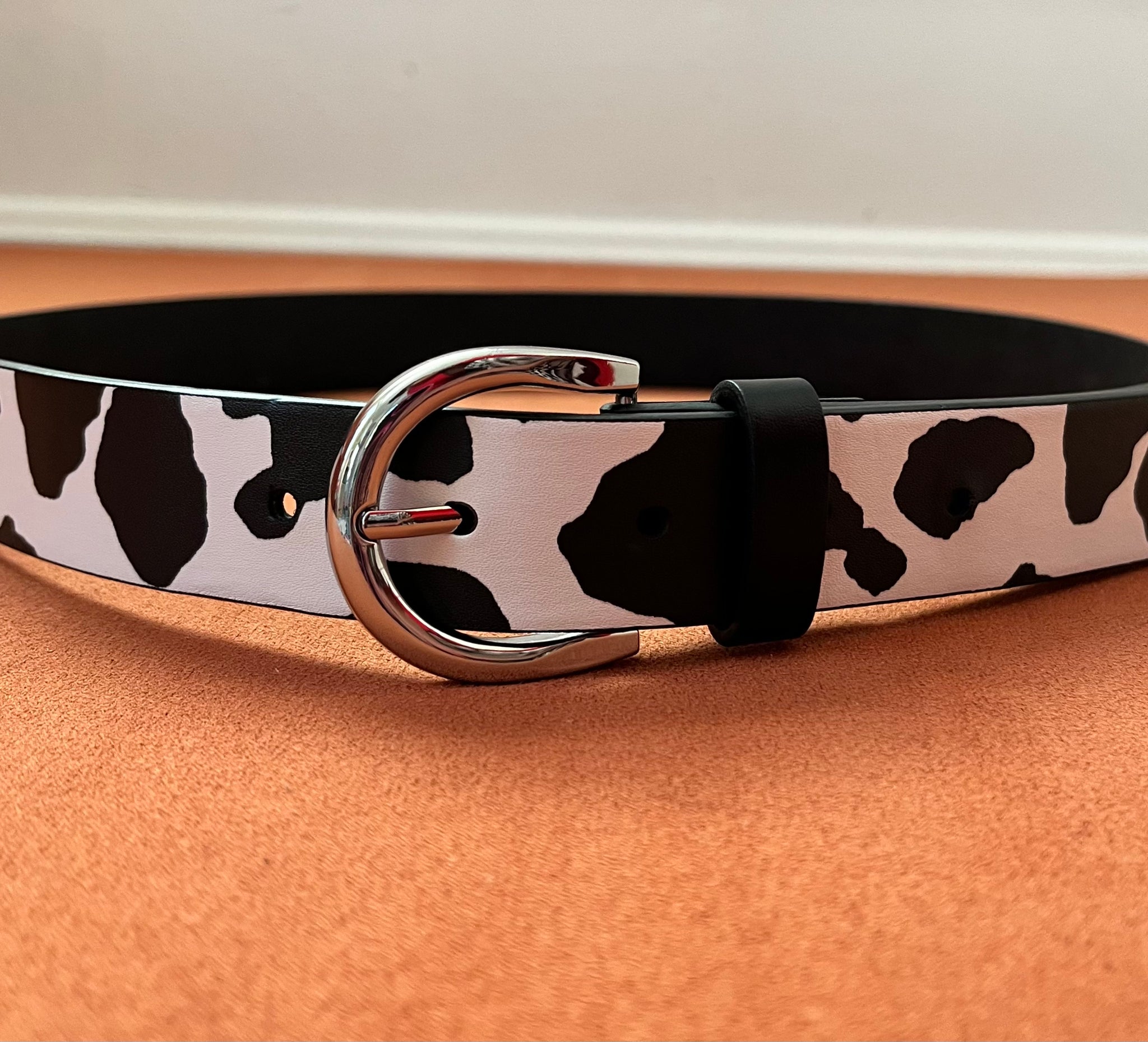 Cow Print Belt (New Arrivals-Sz S-L)