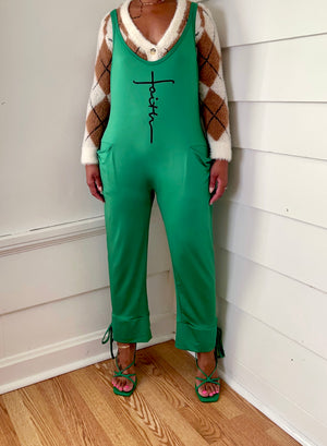 Faith Emerald Jumpsuit (Sz L)