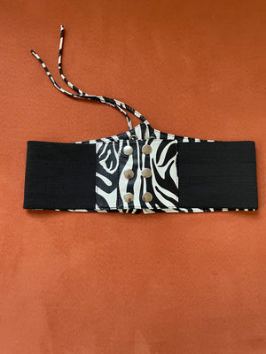 Zebra Corset Belt (Size S/M)