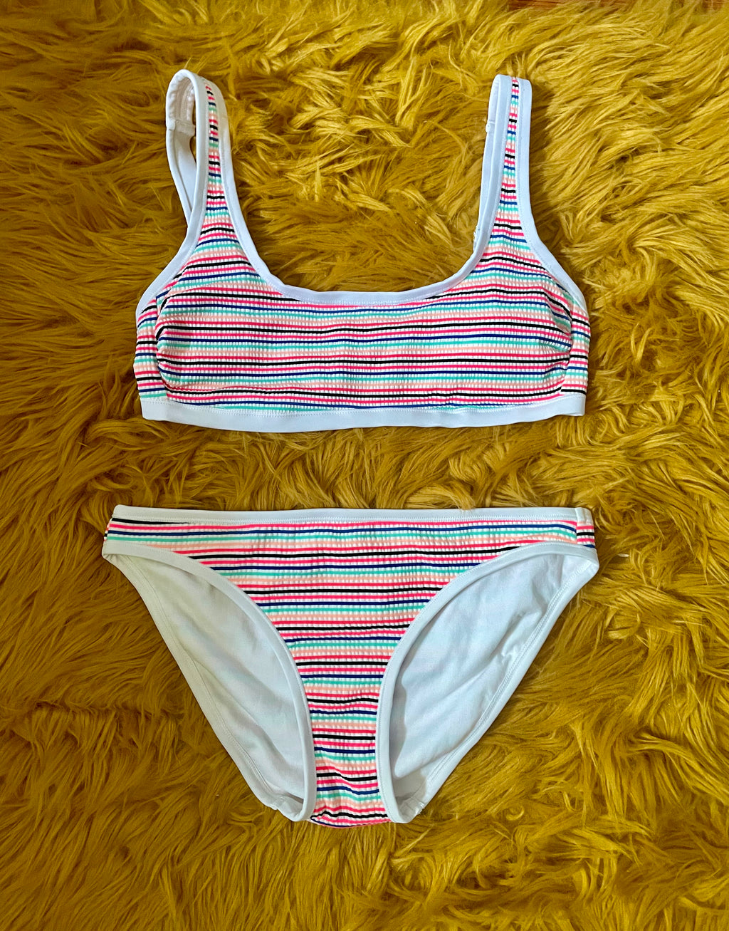 Ribbed Rainbow Swim Set (Size M)