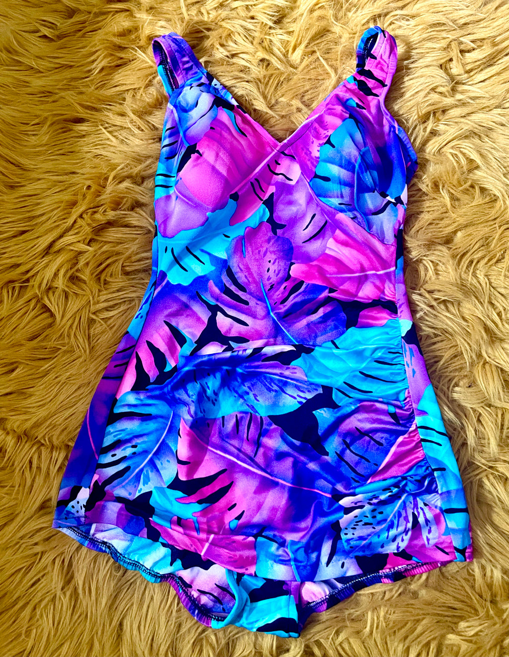 Floral Covered Swimsuit (Size 12)