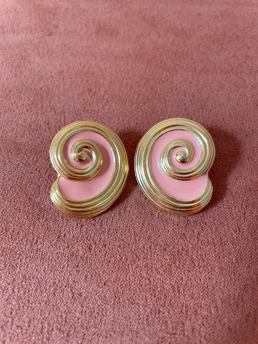 Gold & Pink Earrings (Size OS)