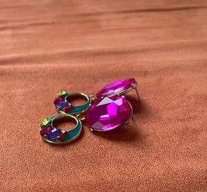 VTG Reworked Jeweled Earrings