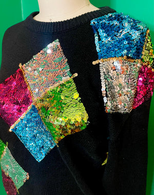 VTG VI Sequin Sweater (size M)