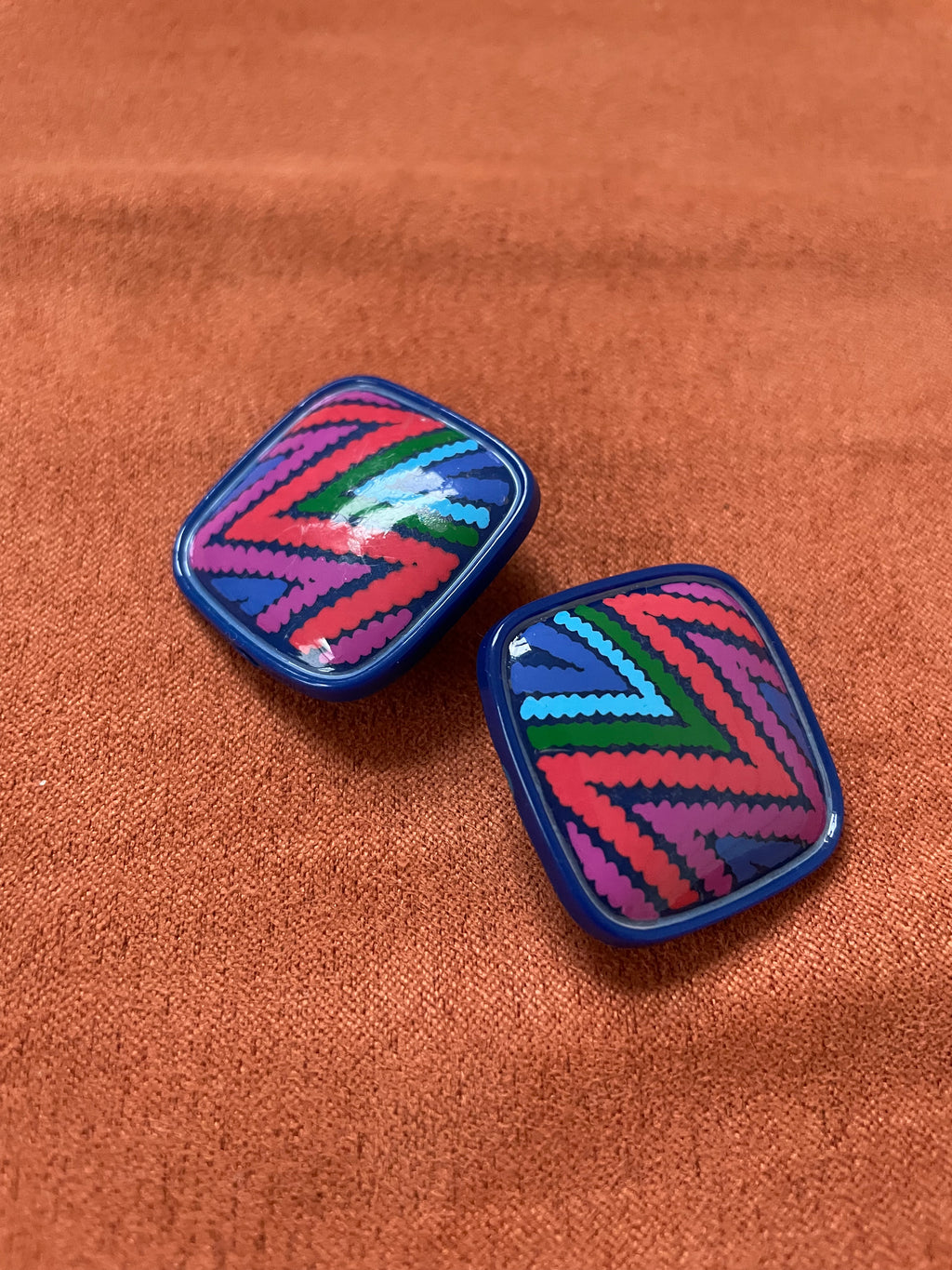 VTG Colorblock Earrings