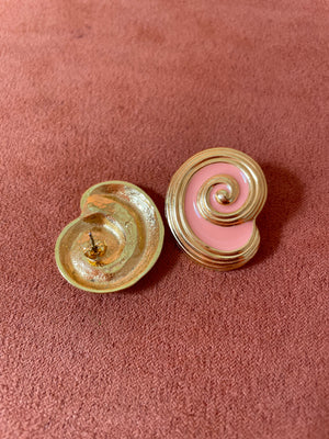 Gold & Pink Earrings (Size OS)